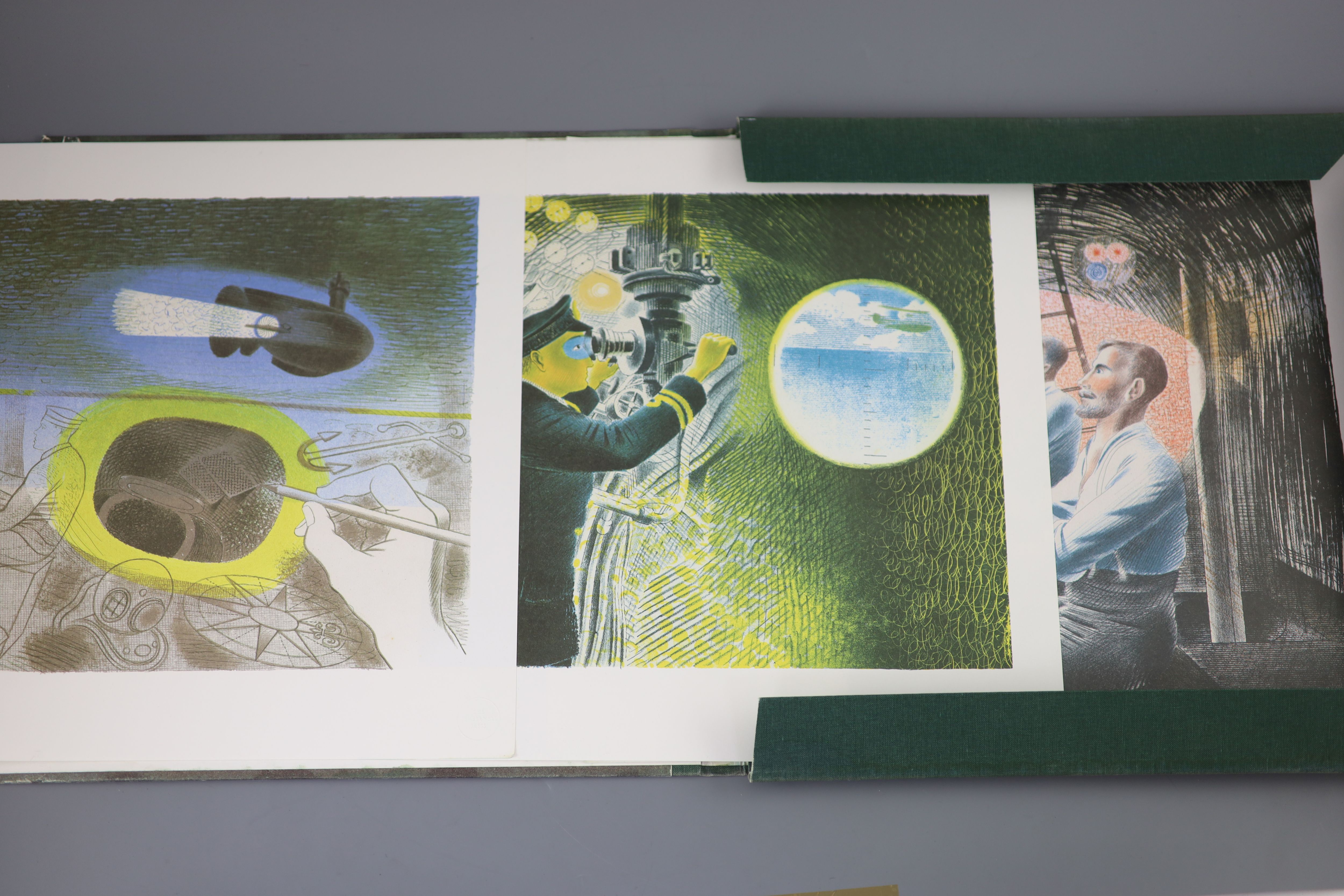 Eric Ravilious (1903-1942), Submarine Dream, lithographs and letters, 14.5 x 14.75in.